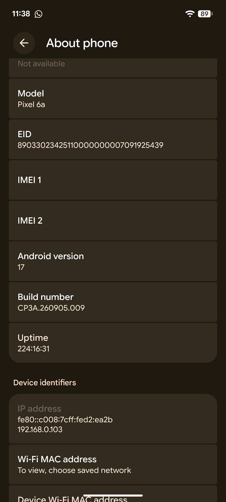 Google Pixel 6a 6