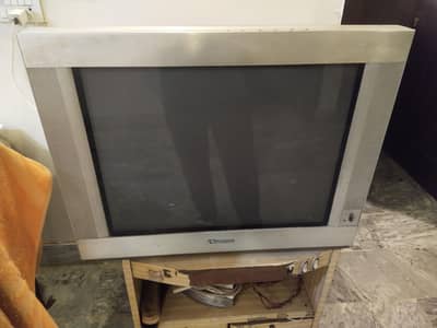 Hisense television with trolly