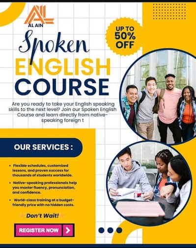 International Spoken English Course/ Foreign Qualified Female Teacher