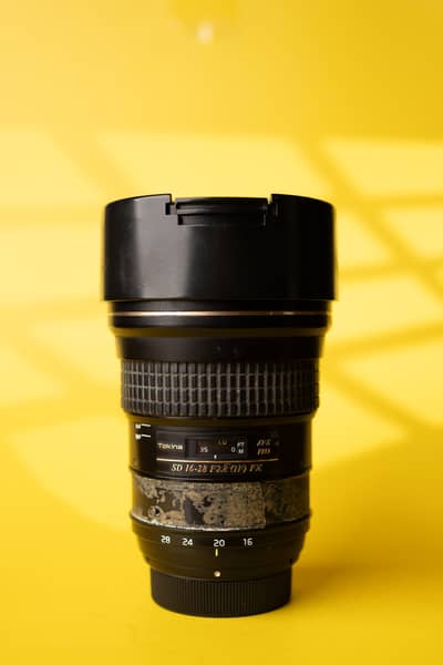 Tokina 16-28mm f/2.8 AT-X Pro FX (Nikon) - Heavily Used / Broken Hood