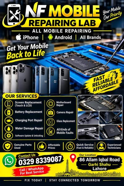 NF mobile repairing lab all condition mobile is repairing
