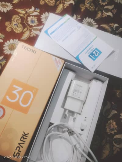 Tecno SPARK 30C with Original Charger Box All Original