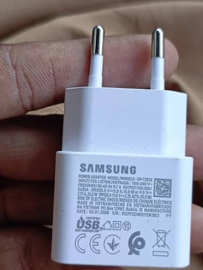 Samsung 25 wat super fast charger original 03129572280