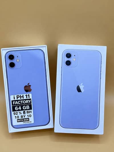Apple iPhone 11 factory unlock Non PTA 92% BH WITH BOX