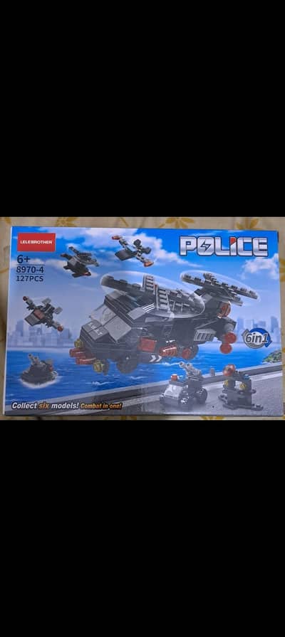 police S. W. A. T 6-in-1 building block set