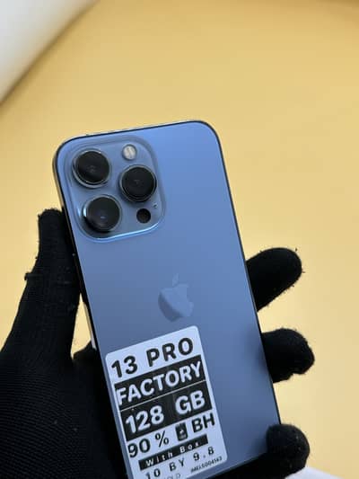 Apple iPhone 13 Pro Factory unlock Non PTA 90% Battery health box