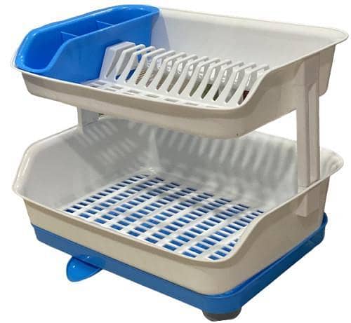 T  Plate Stand Kitchen , Double Layer Dish Drainer, Kitchen Utensils Organizer, Portable Kitchen Storage Rack,