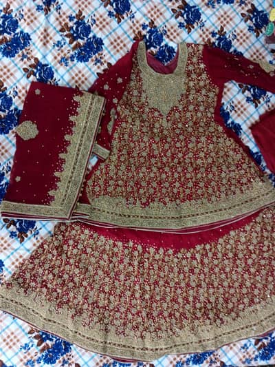 Bridal mehroon lehenga