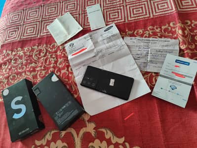 Samsung Mobile S21 Ultra 12/256 dual sim pta approved with box