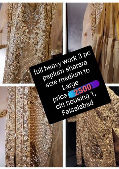 Heavy work frock with Gharara 2500 only
