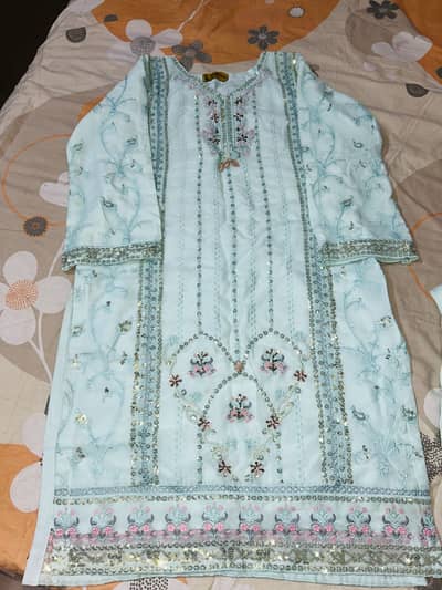 3pc Embroidered Dress for Sale