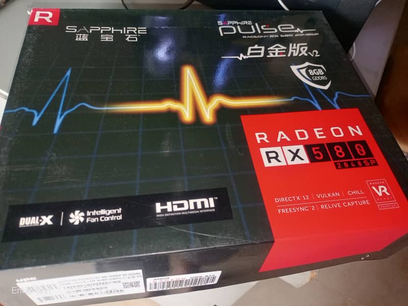 Sapphire Pulse Radeon RX 580 8GB with Original Box, CD, Manual 6
