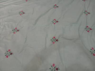 Brand New Handmade Embroidery Bedsheet Set With 4 Pillow Covers