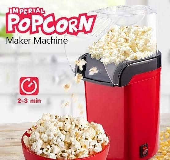 T  Mini Electric Popcorn Maker: Portable, Oil-Free Popcorn Machine for Perfect Movie Night Snacks - Usman Crockrey Store