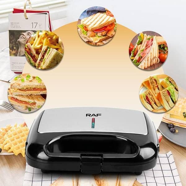T   Imported -Slice Sandwich Maker with Non-Stick Plates – Perfect for Grilled Cheese, Steak & Breakfast Sandwiches