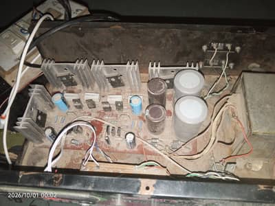 Amplifire+6inch 2 subwoofer+ radiator