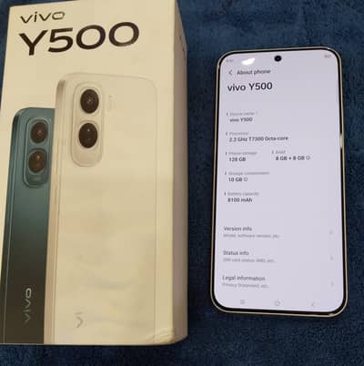 Vivo Y500 8/128, just box open not used, activation date 02/07/2026