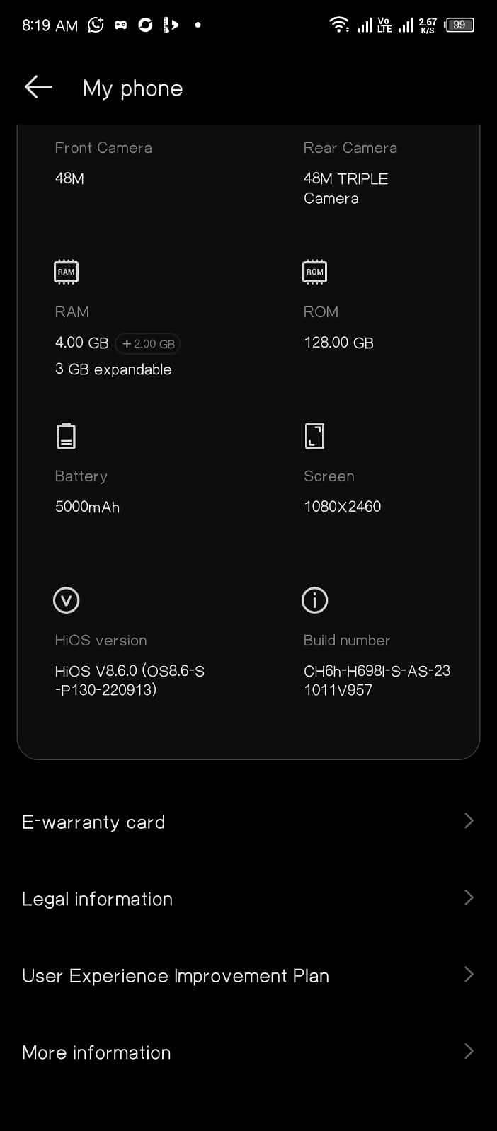 Tecno Camon 18t 6
