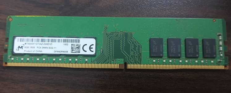 Branded 8GB DDR4 Desktop RAM (2666MHz) – Excellent Condition
