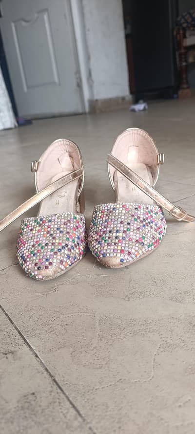 wedding footwear for 5 years baby girl one time used only