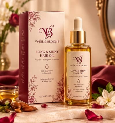 Veil and Blooms Long and Shiny Hair Oil