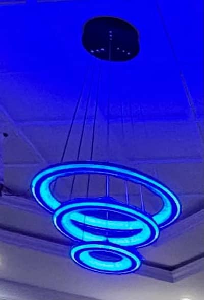 modern LED ring chandelier