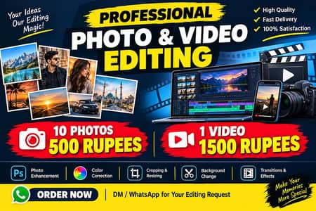Professional Photo & Video Editing Services