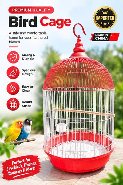 Beautiful Round cage in excellent condition. imported