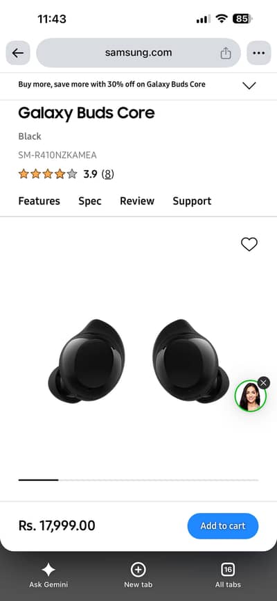 Original Samsung Buds Core Company Sealed