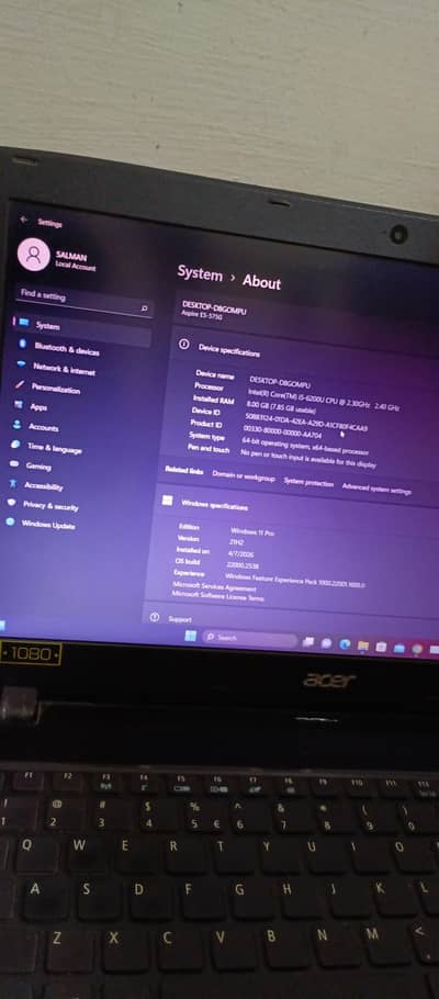 Acer i5 6th gen with 2gb dedicated gpu