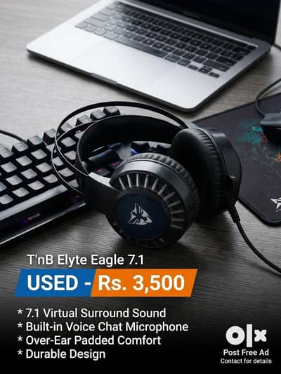 T'nB Elyte Eagle 7.1 Gaming Headset – Used (Good Condition)