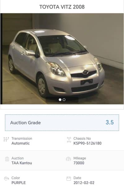 Toyota Vitz 2008