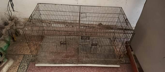 birds cage two portion folding with tray urgent sale