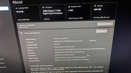 AMD Ryzen 7 8-Core powerhouse