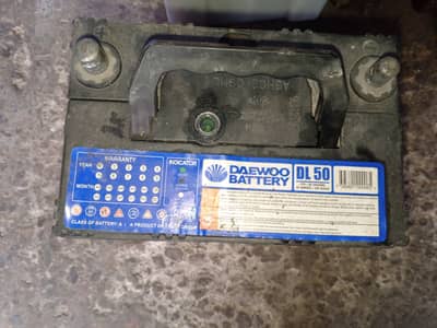 Daewoo battery 50 L 9 plates brand new good condition