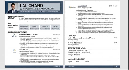 MY Name Is Lal I Need Accountant Job