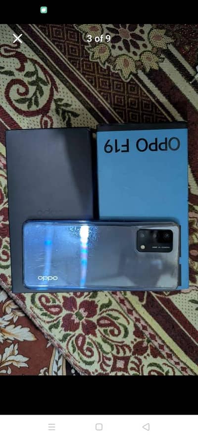 OPPO F19 6 128gb with box Screen fingerprint
