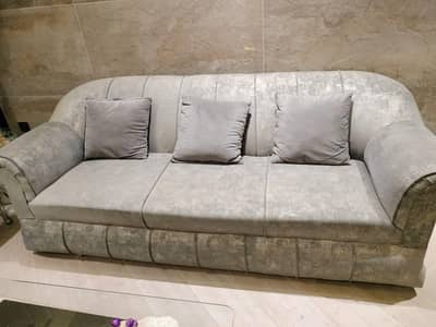 5 Seater Sofa Set, Grey Sofa, Dewan