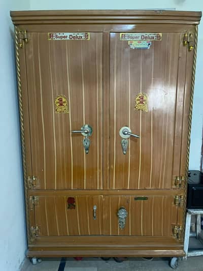 Heavy Iron Almari with Wheels for Sale