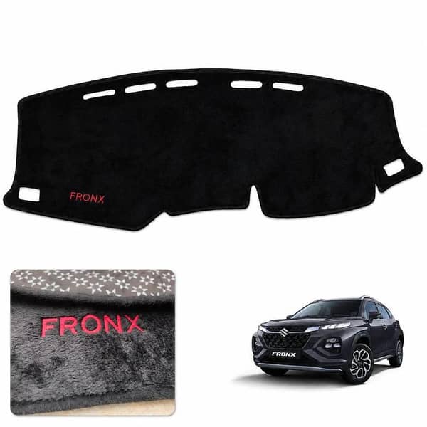 Suzuki Fronx Velvet Dashboard Mat | Premium Anti-Slip Dash Cover | UV & Heat Protection