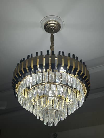 Luxury Crystal Chandelier with Matching Wall Sconces