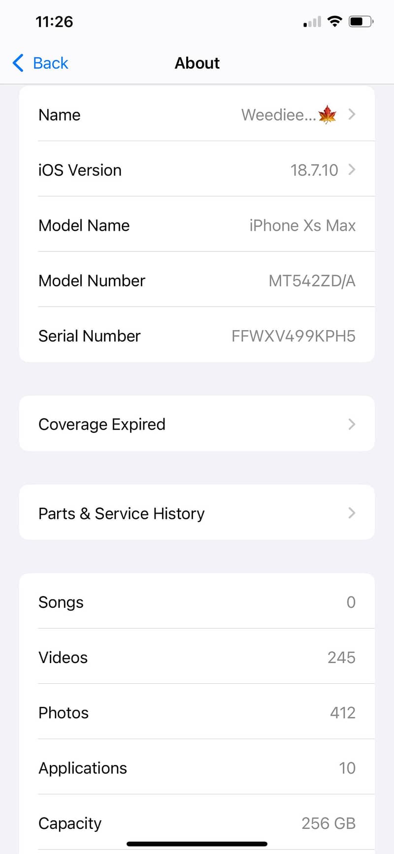 Iphone XS Max 5