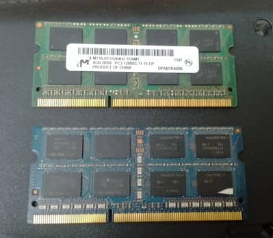 2x 4GB DDR3 Laptop RAM – Total 8GB