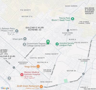 A Well Designed Residential Plot Is Up For sale In An Ideal Location In Karachi