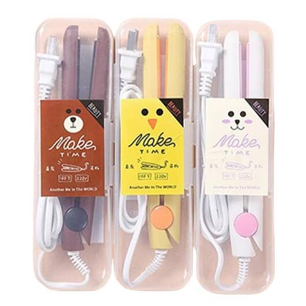 Ceramic Mini Hair Straightener Iron with Ceramic Tourmaline Plates for Smooth Styling