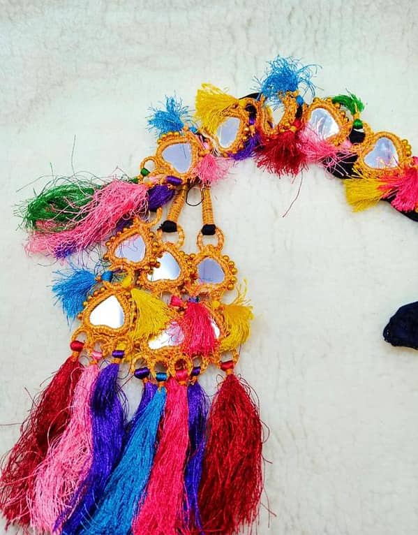 Traditional Punjabi Paranda for Girls and Women, Black Hair Extension Paranda