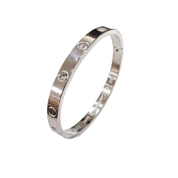 Kara Love Bangle Bracelet for Women – Yellow Gold/Silver Shine