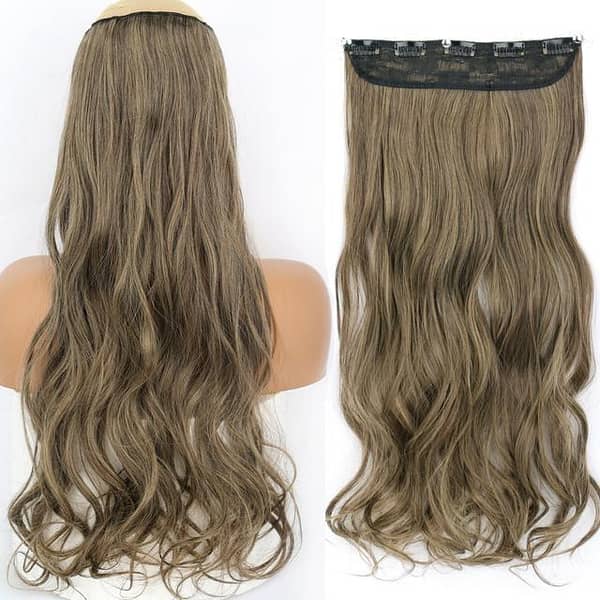 Synthetic 5 Clip-On Curly Hair Extension in High-Temperature Fiber for Women