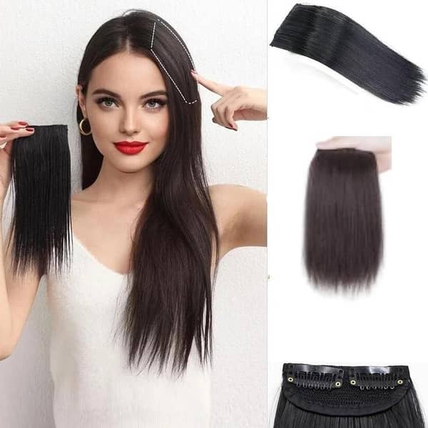 Synthetic Hair Pads for Clip-In Extensions – Invisible, Seamless, Adds Volume and Covers Top/Sides
