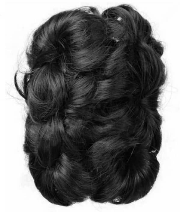New Catcher Jura Bun Wig Puff Clip in Black